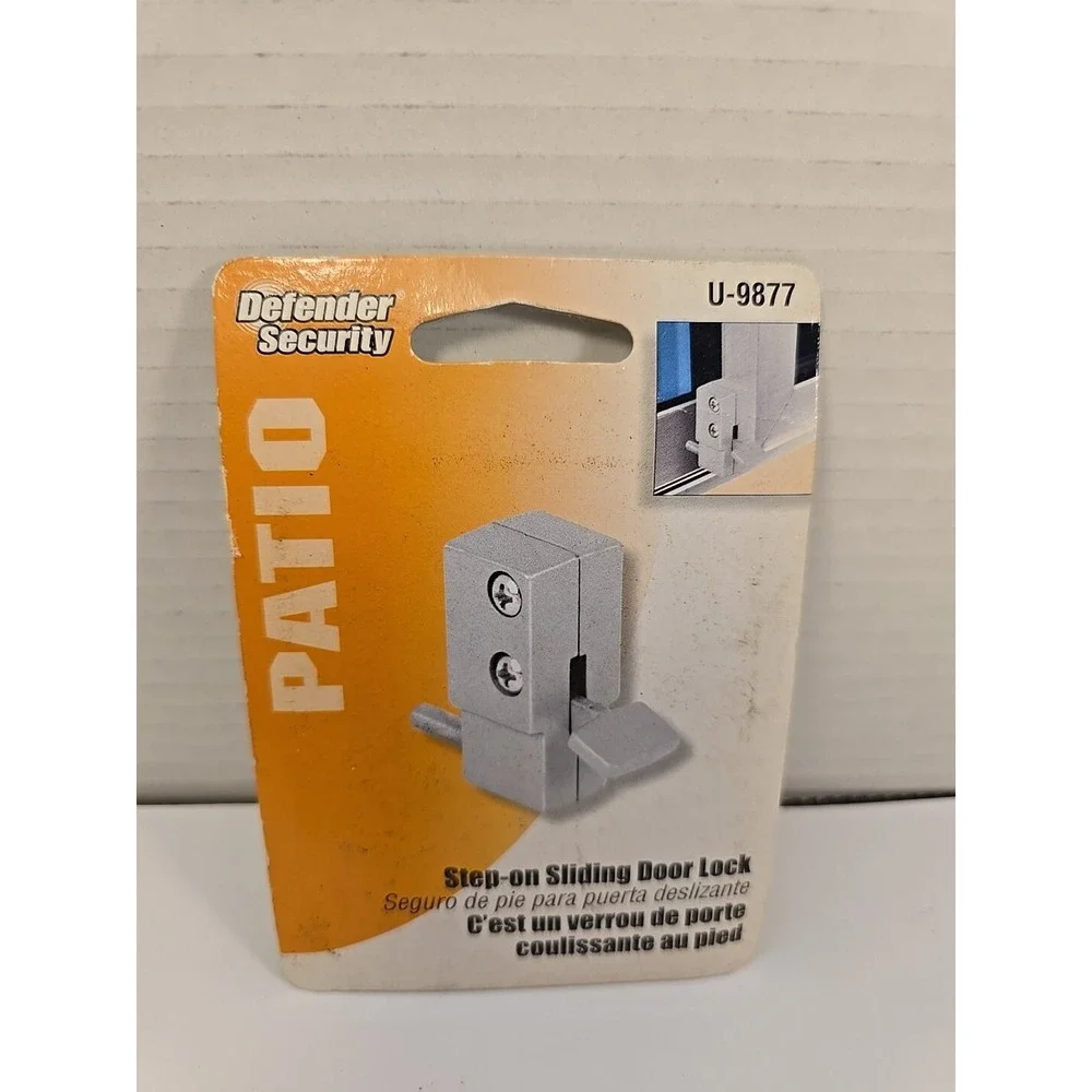 Defender Security Patio Step-on Sliding Door Lock‎ U9877 NEW